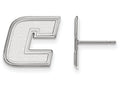 10k White Gold Logoart The University Of Tennessee At Chattanooga Small Post Earrings