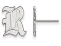 10k White Gold Logoart Rice University Small Post Earrings