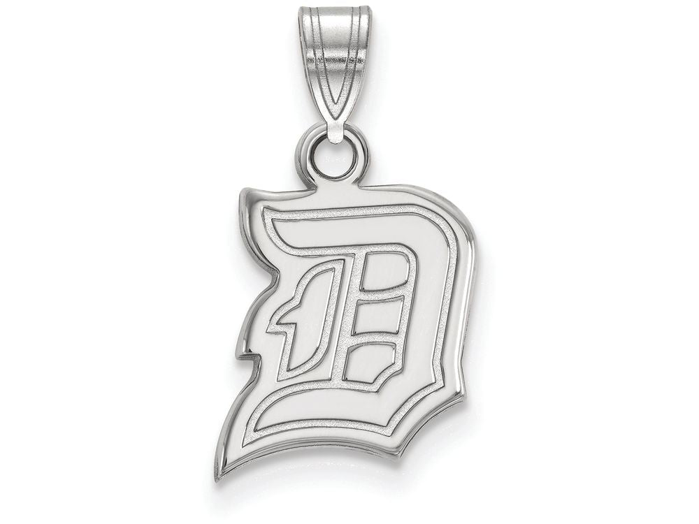 10k White Gold Logoart Duquesne University Small Pendant