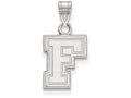 10k White Gold Logoart Fordham University Small Pendant