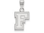 10k White Gold Logoart Fordham University Small Pendant