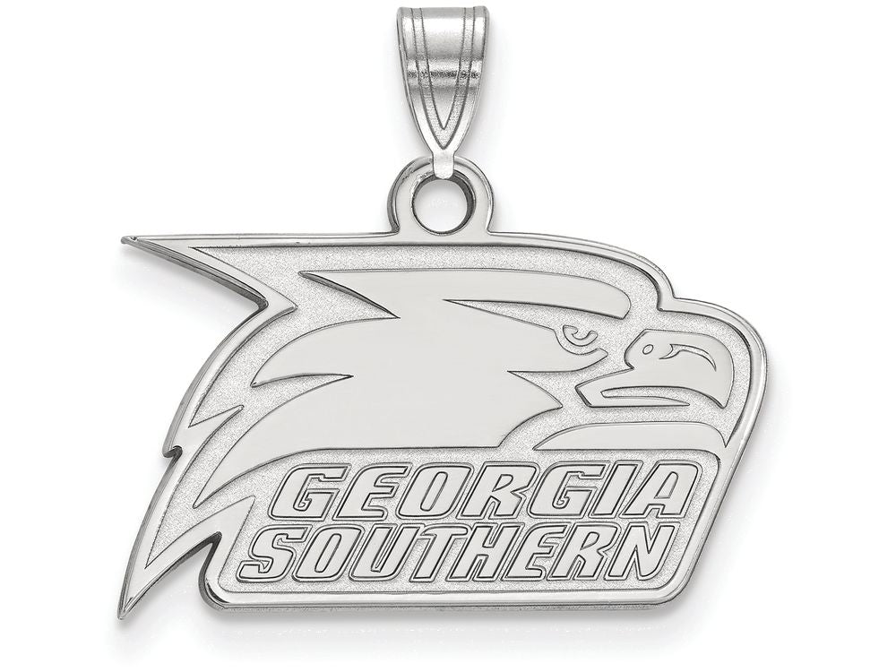 10k White Gold Logoart Georgia Southern University Small Pendant