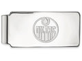 10k White Gold Nhl Logoart Edmonton Oilers Money Clip