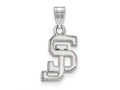 10k White Gold Logoart San Jose State University Small Pendant
