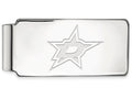 10k White Gold Nhl Logoart Dallas Stars Money Clip