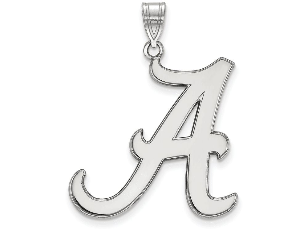 10k White Gold Logoart University Of Alabama Extra Large  Pendant