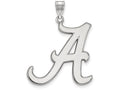 10k White Gold Logoart University Of Alabama Extra Large  Pendant