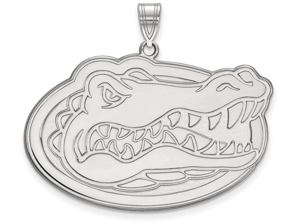 10k White Gold Logoart University Of Florida Extra Large  Pendant