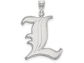 10k White Gold Logoart University Of Louisville Extra Large  Pendant