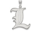 10k White Gold Logoart University Of Louisville Extra Large  Pendant