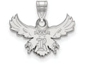 10k White Gold Logoart Rice University Small Pendant