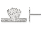 10k White Gold Logoart Eastern Illinois University Small Post Earrings