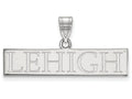 10k White Gold Logoart Lehigh University Large Pendant