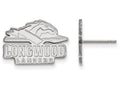 10k White Gold Logoart Longwood University Small Post Earrings