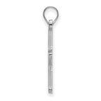 10k White Gold Logoart Vanderbilt University Large Pendant