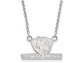 10k White Gold Logoart Eastern Illinois University Small Pendant Necklace
