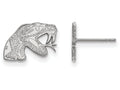 10k White Gold Logoart Florida Aandm University Extra Small Post Earrings