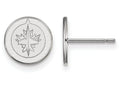 10k White Gold Nhl Logoart Winnipeg Jets Extra Small Post Earrings