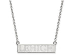 10k White Gold Logoart Lehigh University Large Pendant Necklace