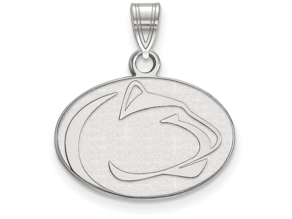 10k White Gold Logoart Penn State University Small Pendant