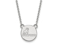 10k White Gold Logoart Samford University Small Pendant Necklace