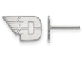 10k White Gold Logoart University Of Dayton Extra Small Post Earrings