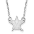 10k White Gold Logoart Vanderbilt University Small Pendant Necklace