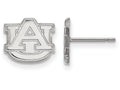 10k White Gold Logoart Auburn University Extra Small Post Earrings