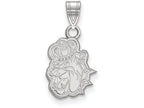 10k White Gold Logoart James Madison University Small Pendant