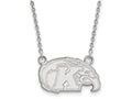 10k White Gold Logoart Kent State University Small Pendant Necklace