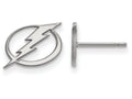 10k White Gold Nhl Logoart Tampa Bay Lightning Extra Small Post Earrings