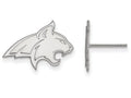 10k White Gold Logoart Montana State University Small Post Earrings