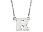 10k White Gold Logoart Rutgers Small Pendant Necklace