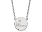 10k White Gold Logoart Samford University Large Pendant Necklace