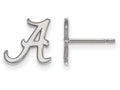 10k White Gold Logoart University Of Alabama Extra Small Post Earrings