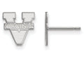 10k White Gold Logoart University Of Virginia Extra Small Post Earrings