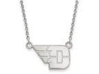 10k White Gold Logoart University Of Dayton Small Pendant Necklace