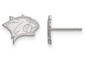 10k White Gold Logoart University Of New Hampshire Extra Small Post Earrings