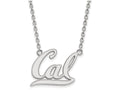 10k White Gold Logoart University Of California Berkeley Large Pendant Necklace