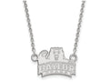 10k White Gold Logoart Baylor University Small Pendant Necklace