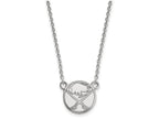 10k White Gold Nhl Logoart Buffalo Sabres Small Pendant Necklace