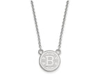 10k White Gold Nhl Logoart Boston Bruins Small Pendant Necklace