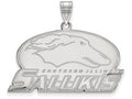10k White Gold Logoart Southern Illinois University Large Pendant