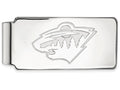 10k White Gold Nhl Logoart Minnesota Wild Money Clip