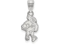 10k White Gold Logoart Iowa State University Medium Pendant