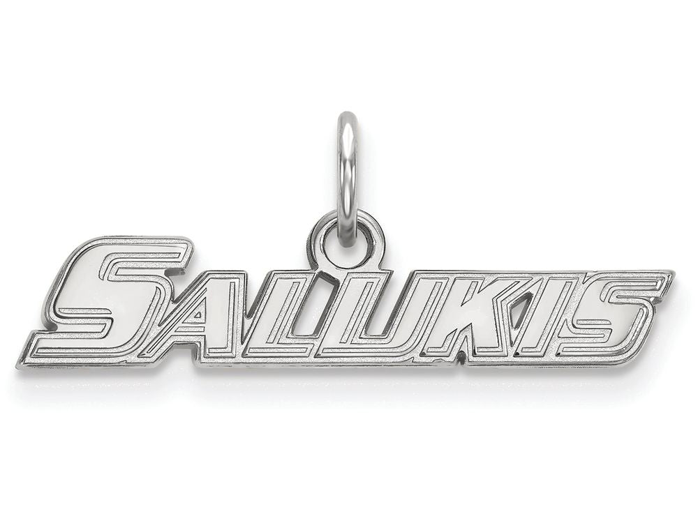 10k White Gold Logoart Southern Illinois University Extra Small Pendant