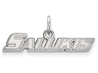 10k White Gold Logoart Southern Illinois University Extra Small Pendant