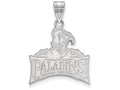 10k White Gold Logoart Furman University Large Pendant