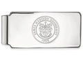 10k White Gold Logoart James Madison University Money Clip Crest