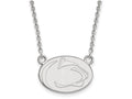 10k White Gold Logoart Penn State University Small Pendant Necklace